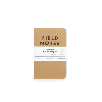 Field Notes Memo Books | Ruled Paper (pack of 3)