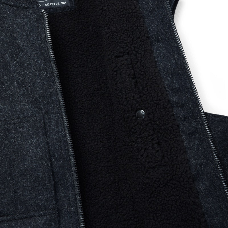 Filson Lined Mackinaw  Wool Work Vest | Charcoal