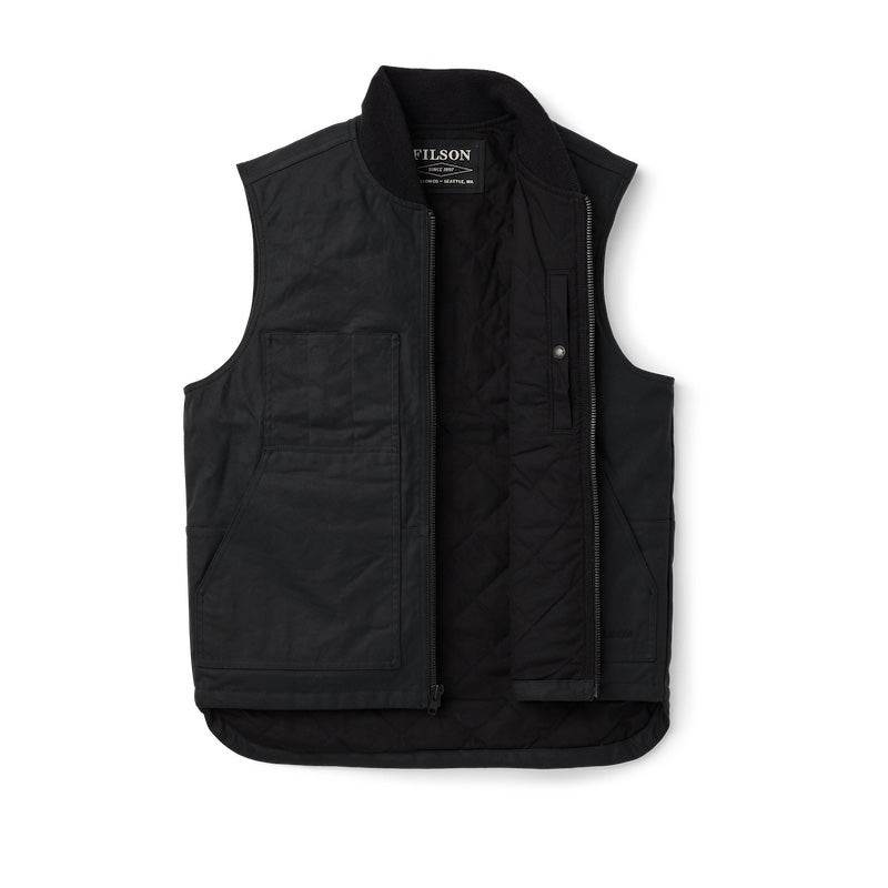 Filson Tin Cloth Insulated Vest | Black
