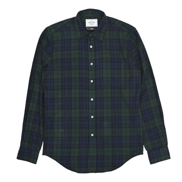 Portuguese Flannel Bonfim Shirt | Green / Navy