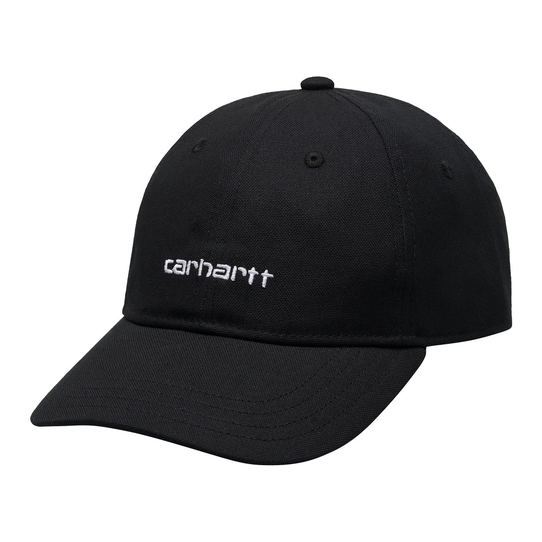 Carhartt WIP Canvas Script Cap | Black / White