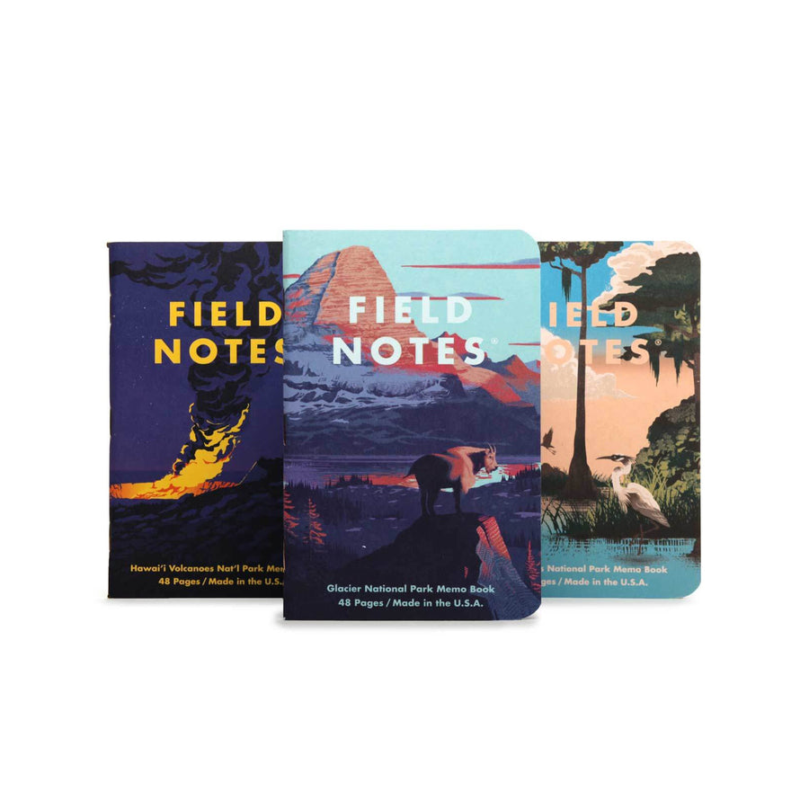 Field Notes Memo Books National Parks | Glacier / Hawai'i / Everglades