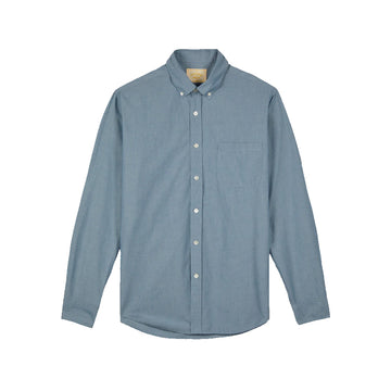 Portuguese Flannel Blue Collar Shirt | Blue