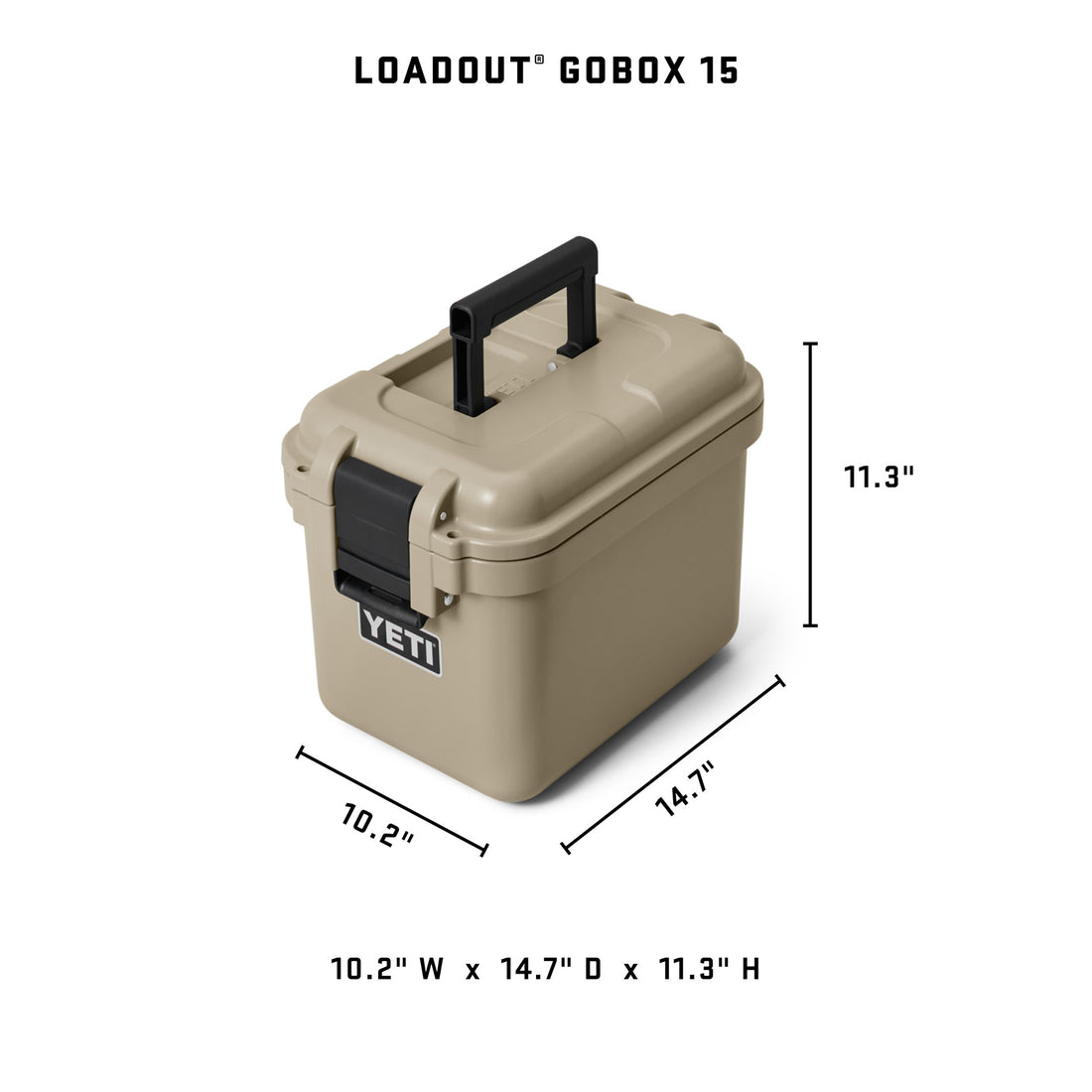 YETI LoadOut GoBox 15 | Desert Tan