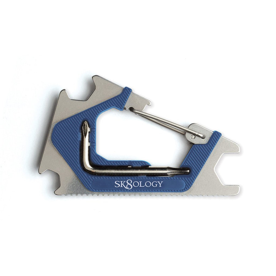 Sk8ology Carabiner 2.0 Skate Tool | Blue / Silver
